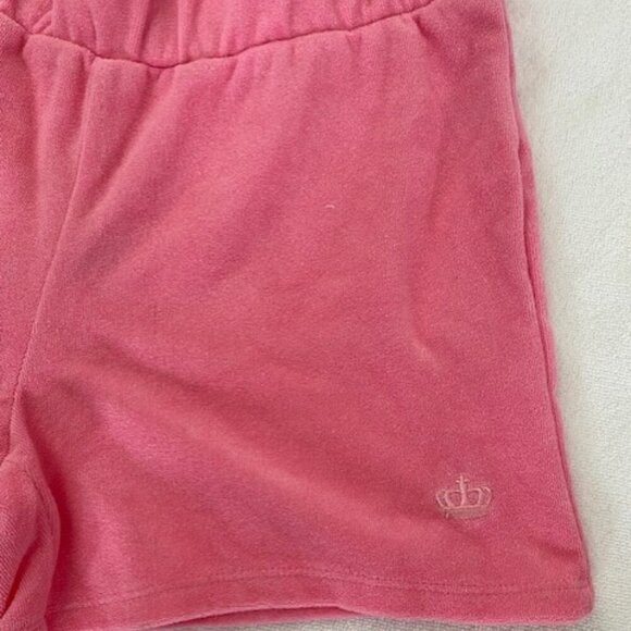 NWT Juicy Couture High Rise Pink Terry Cloth Shorts XS - Picture 3 of 7